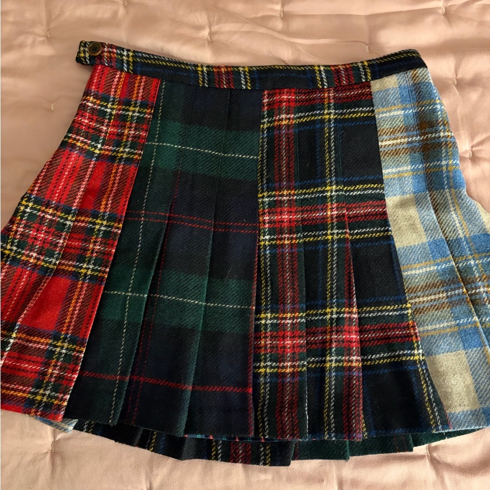 Rowing Blazers Tartan Mini Skirt - Red, Green, Blue - Picture 5 of 8